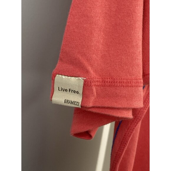 Gramicci Short Sleeve T-Shirt Mens Medium Pink Coral Short Sleeve Climbing - Picture 6 of 16